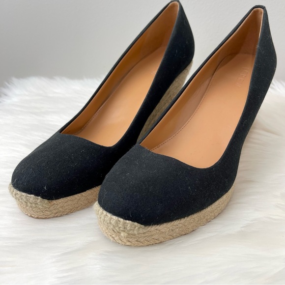 J. Crew Canvas Espadrille Wedges Women’s Size 10.5 - Picture 6 of 10